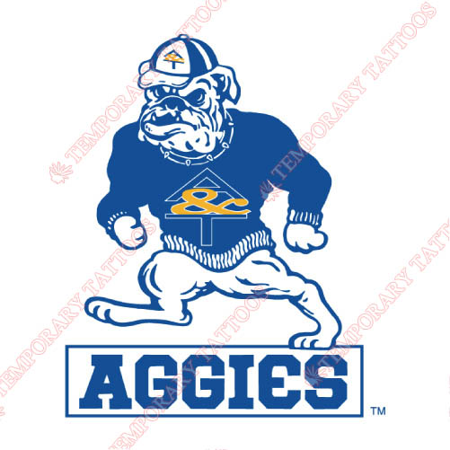 North Carolina A T Aggies Customize Temporary Tattoos Stickers NO.5480